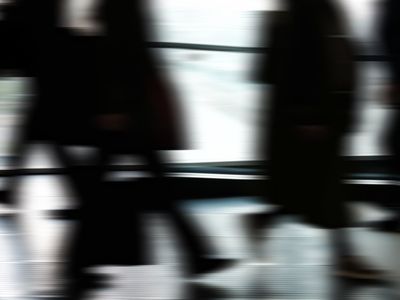 Motion blur effect of a person moving gracefully.